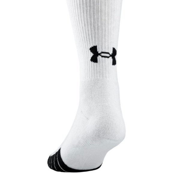 Under Armour 6 Pairs Performance Socks White Youth Size 13.5-4 1348012 100 - Picture 5 of 5